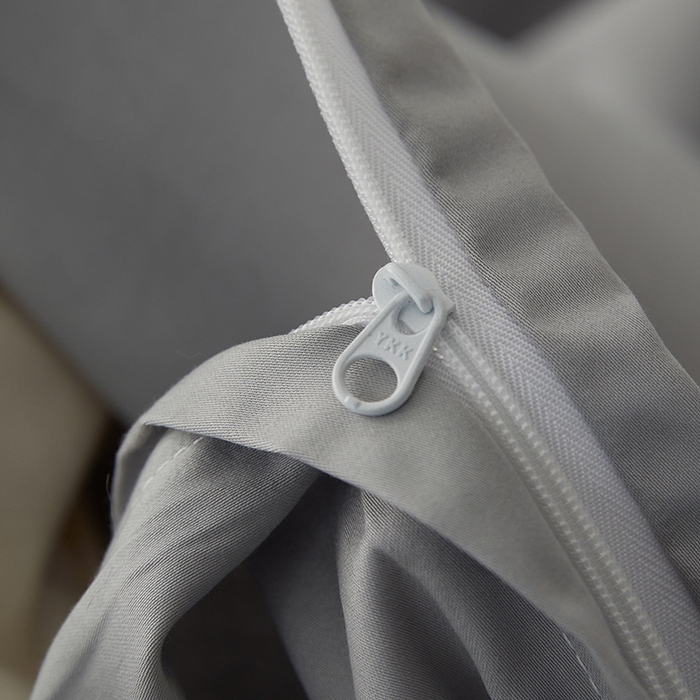 91家纺网 家纺一手货源 找家纺 安莱生活 2024新款100s全棉贡缎单被套 红灰