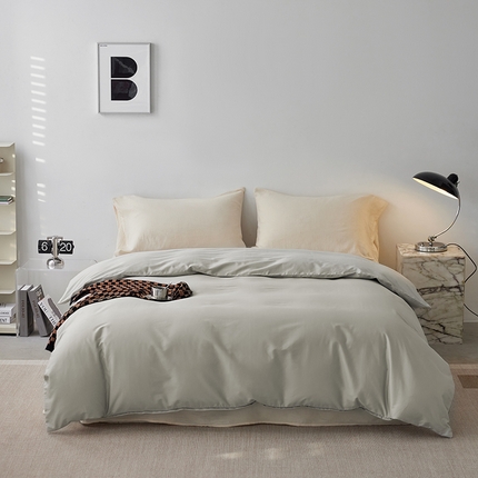 91家纺网 家纺一手货源 找家纺 （总）安莱生活 2024新款100s全棉贡缎单被套