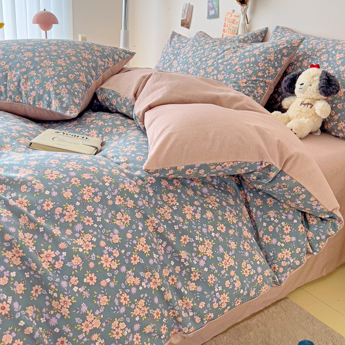 91家纺网 家纺一手货源 找家纺 西引力 2024新款全棉印花四件套 寻觅