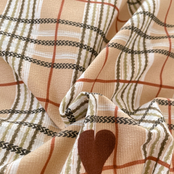 91家纺网 家纺一手货源 找家纺 玉海棠 2024新款AB版软糯针织棉印花四件套 格调-红-