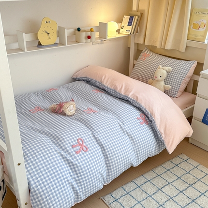 91家纺网 家纺一手货源 找家纺 （总）顾里家纺 2024新款ins可爱风云朵棉套件学生床套件