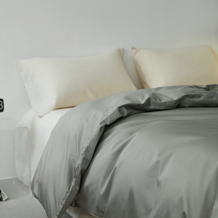 91家纺网 家纺一手货源 找家纺 安莱生活 2024新款100s全棉贡缎单被套 水绿