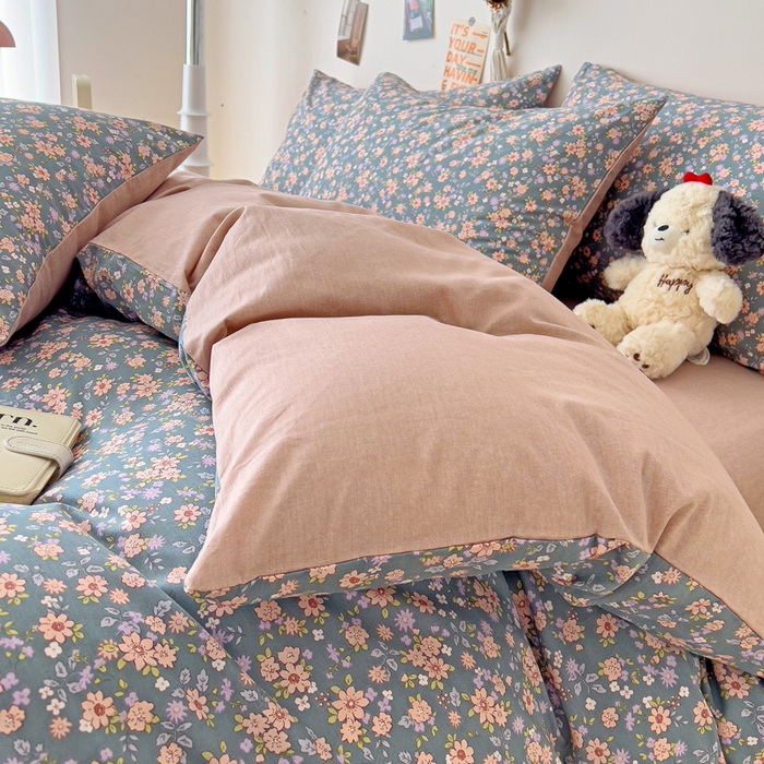 91家纺网 家纺一手货源 找家纺 西引力 2024新款全棉印花四件套 寻觅