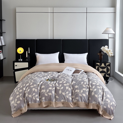 91家纺网 家纺一手货源 找家纺 （总）艾迪尚家纺 2025新款柔丝茸磨毛印花纽扣款单被套 送吊牌