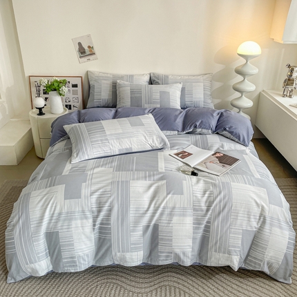 91家纺网 家纺一手货源 找家纺 （总）小懒猪 2024春夏新款北欧风13372全棉四件套