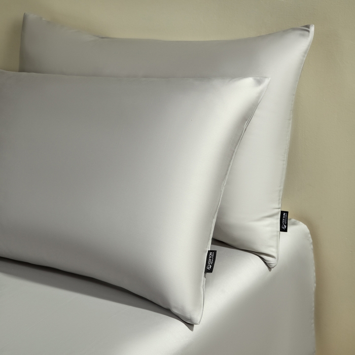 91家纺网 家纺一手货源 找家纺 安莱生活 2024新款100s全棉贡缎四件套 高级灰