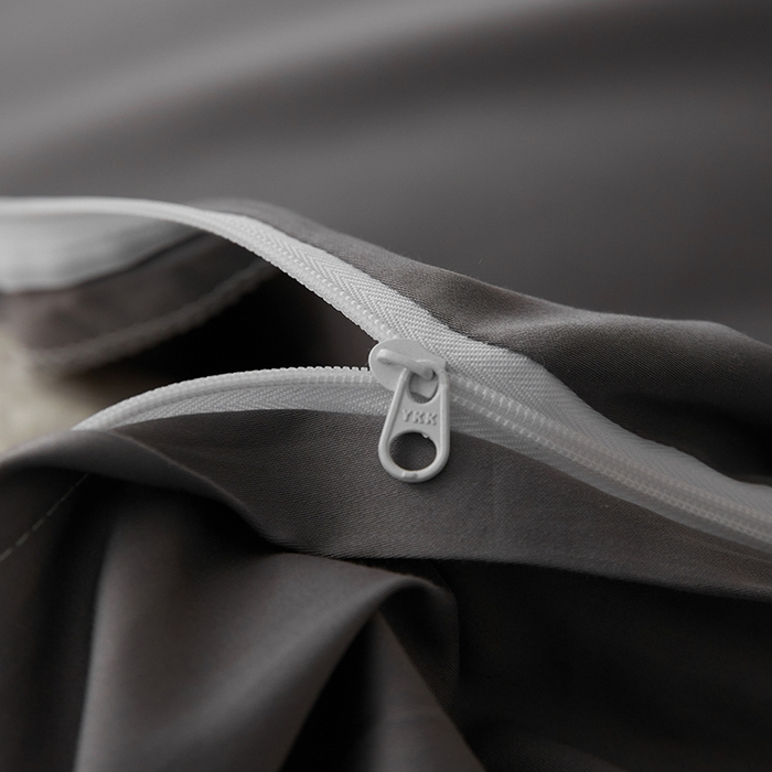 91家纺网 家纺一手货源 找家纺 安莱生活 2024新款100s全棉贡缎单被套 帝都灰