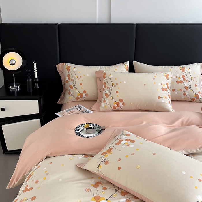 91家纺网 家纺一手货源 找家纺 艾迪尚家纺 2025新款柔丝茸磨毛印花纽扣款单被套 夏木之梦