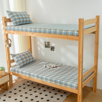 寐眠 2024新款A类全棉水洗棉学生床笠系列 莫妮蓝