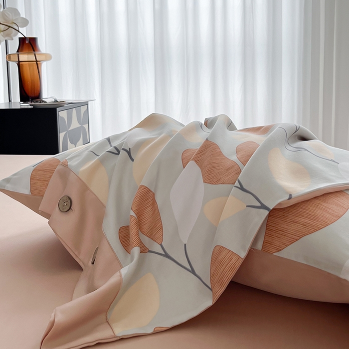 91家纺网 家纺一手货源 找家纺 艾迪尚家纺 2025新款柔丝茸磨毛印花纽扣款单枕套 春之语