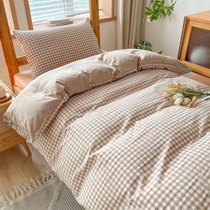 91家纺网 家纺一手货源 找家纺 （总）吉象 2025新款水洗棉学生三件套