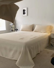 91家纺网 家纺一手货源 找家纺 安莱生活 2024新款100s全棉贡缎单被套 棕色