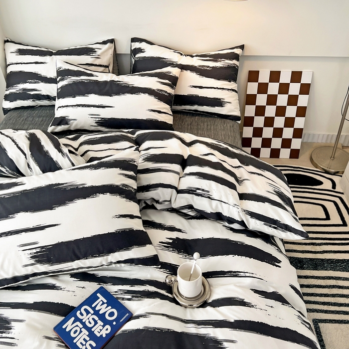 91家纺网 家纺一手货源 找家纺 西引力 2024新款全棉印花单被套 云端