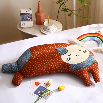 91家纺网 家纺一手货源 找家纺 （总）蔻眠 2024新款可爱猫双拼全棉儿童成人通用荞麦枕芯卡通学生枕头