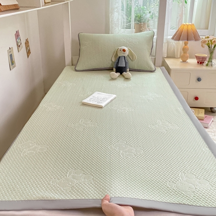 91家纺网 家纺一手货源 找家纺 （总）家喜爱 2025新款冰丝提花凉豆豆席子凉席