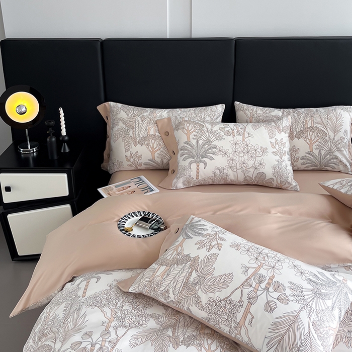 91家纺网 家纺一手货源 找家纺 艾迪尚家纺 2025新款柔丝茸磨毛印花纽扣款单被套 雾岛-米