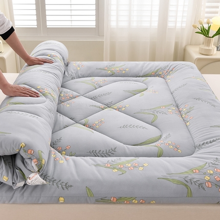 91家纺网 家纺一手货源 找家纺 （总）富威堡家纺 2025新款双层纱棉花床垫