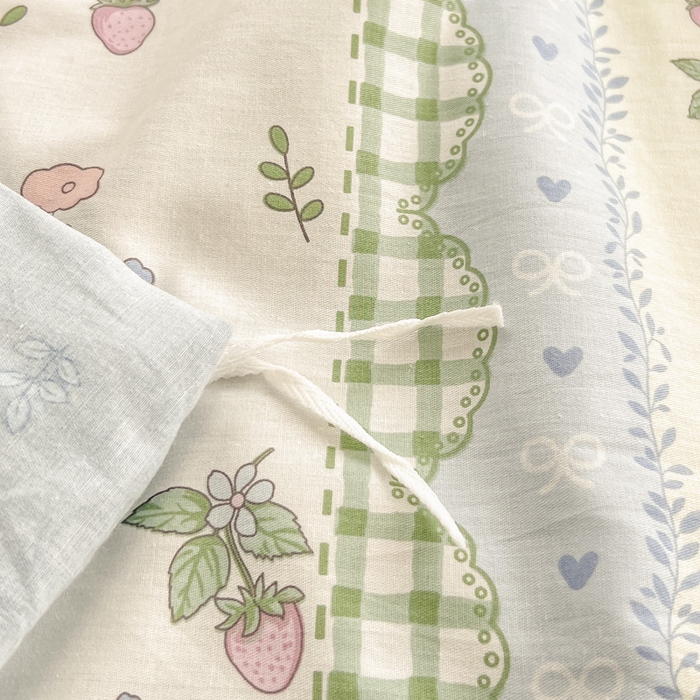 91家纺网 家纺一手货源 找家纺 绵庭家纺 2024新款全棉印花套件系列四件套 可芮朵