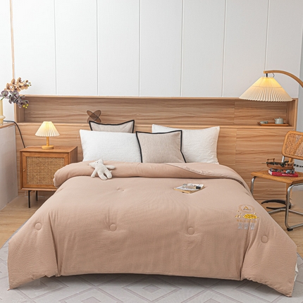 91家纺网 家纺一手货源 找家纺 （总）好欣怡 2025新款泡泡棉无染大豆被子被芯