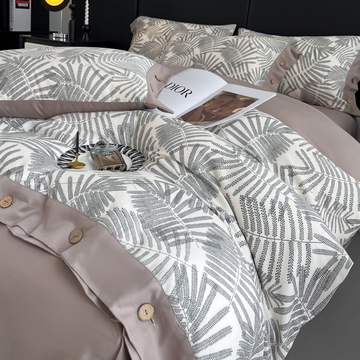 91家纺网 家纺一手货源 找家纺 艾迪尚家纺 2025新款柔丝茸磨毛印花纽扣款四件套 送吊牌奈雪