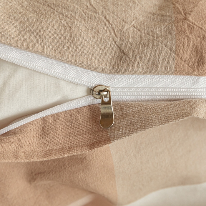 91家纺网 家纺一手货源 找家纺 2025新款全棉水洗棉被套纯棉单双人宿舍学生-可配3件套 粉大格