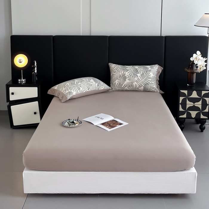 91家纺网 家纺一手货源 找家纺 艾迪尚家纺 2025新款柔丝茸磨毛印花纽扣款单床笠奈雪