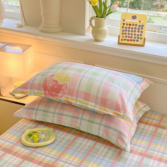 91家纺网 家纺一手货源 找家纺 绵庭家纺 2024新款全棉印花套件系列四件套 冷梅冰萃