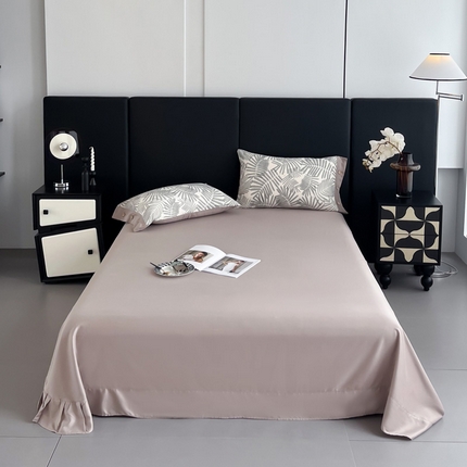 91家纺网 家纺一手货源 找家纺 艾迪尚家纺 2025新款柔丝茸磨毛印花纽扣款单床单奈雪