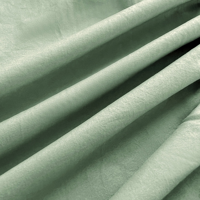 91家纺网 家纺一手货源 找家纺 贝拉梦家纺 2024新款超柔水洗棉纯色简约单品床笠枕套 庭芜绿