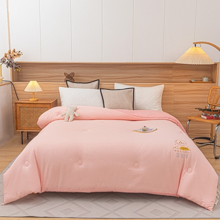 91家纺网 家纺一手货源 找家纺 （总）好欣怡 2025新款泡泡棉无染大豆被子被芯