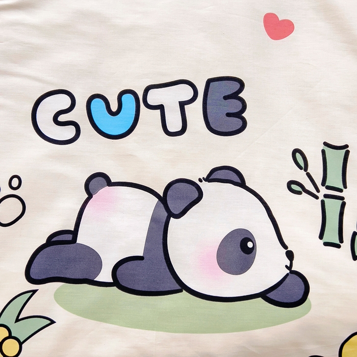 91家纺网 家纺一手货源 找家纺 鱼宝 2025新款全棉幼儿园套件 功夫熊猫