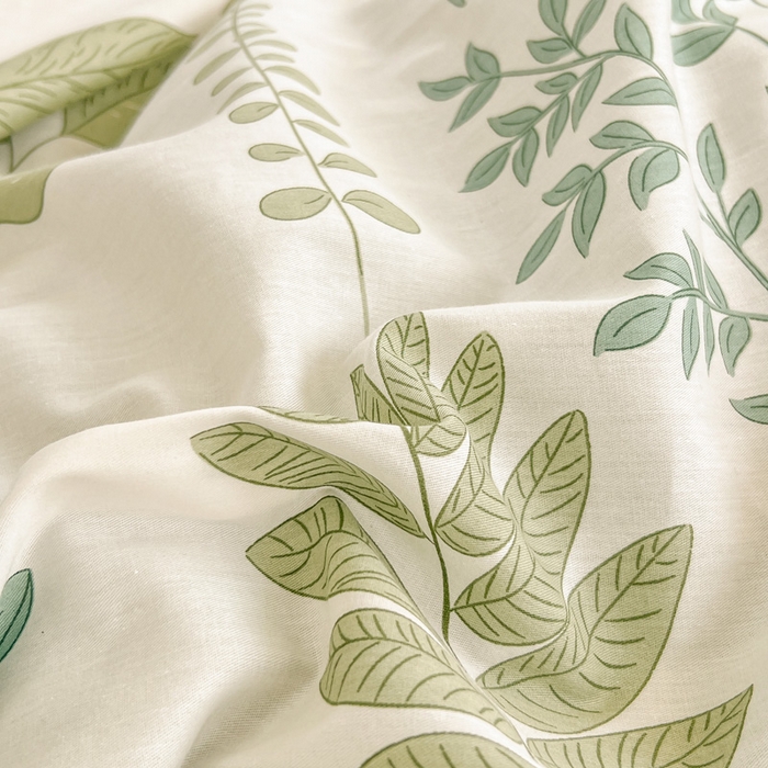 91家纺网 家纺一手货源 找家纺 绵庭家纺 2024新款全棉印花套件系列四件套 日暮青颜