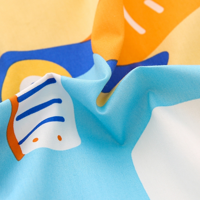 91家纺网 家纺一手货源 找家纺 鱼宝 2025新款全棉幼儿园套件 开心挖机