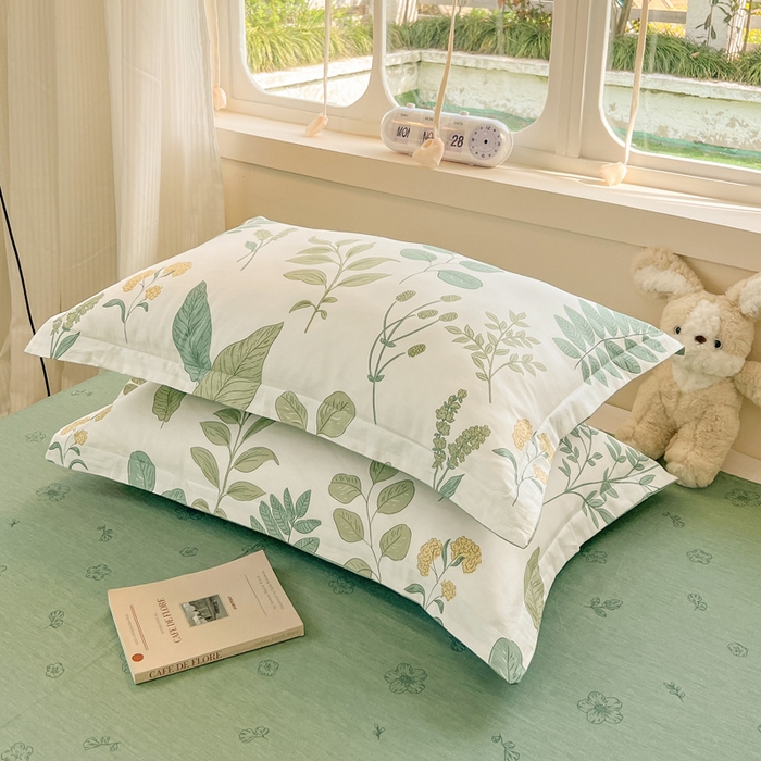 91家纺网 家纺一手货源 找家纺 绵庭家纺 2024新款全棉印花套件系列四件套 日暮青颜