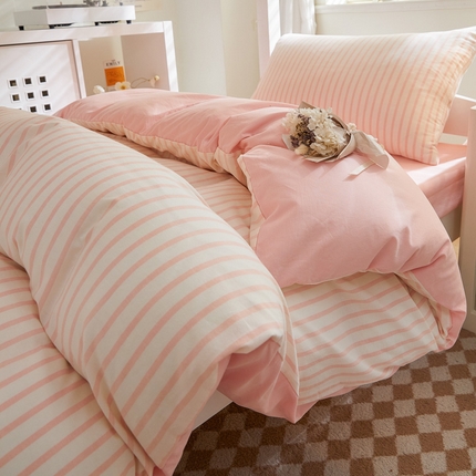 91家纺网 家纺一手货源 找家纺 （总）吾诺家居 2024学生季新款全棉学生宿舍三件套六件套组合系列