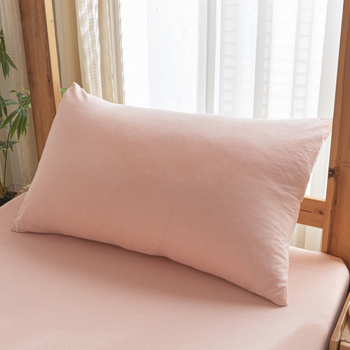 91家纺网 家纺一手货源 找家纺 2025新款全棉水洗棉被套纯棉单双人宿舍学生-可配3件套 粉青年