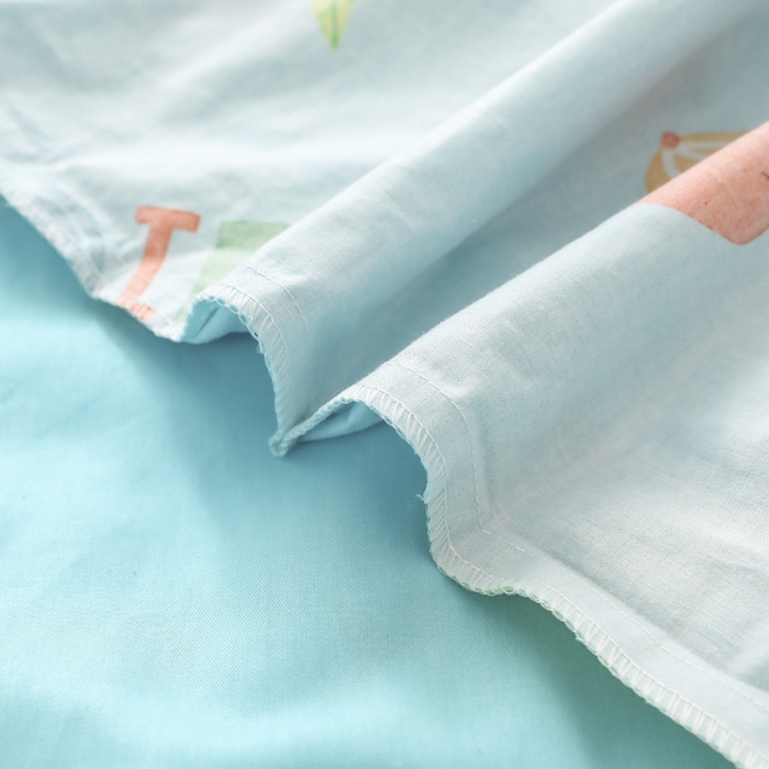 91家纺网 家纺一手货源 找家纺 鱼宝 2025新款全棉幼儿园套件 恐龙兄弟蓝