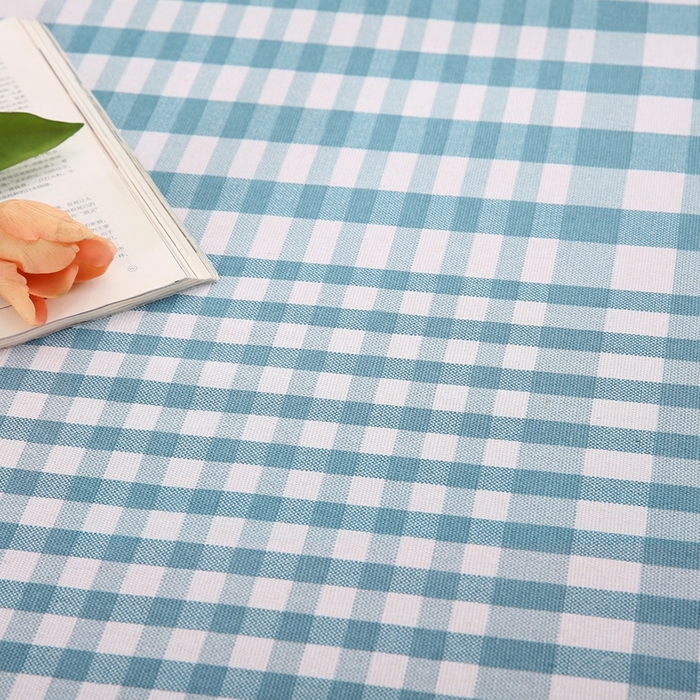 91家纺网 家纺一手货源 找家纺 伊而梦蚊帐 2025新款原棉老粗布床单系列 格梦-蓝