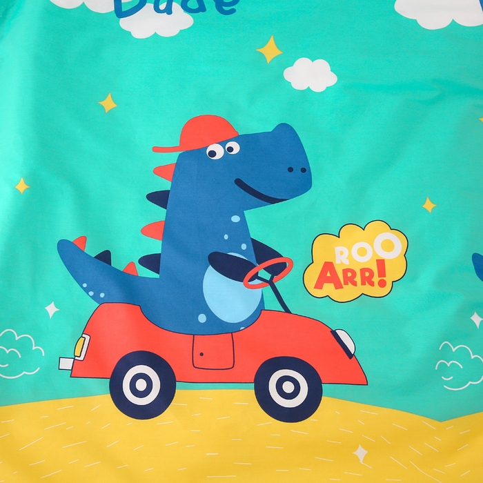 91家纺网 家纺一手货源 找家纺 鱼宝 2025新款全棉幼儿园套件 恐龙开车