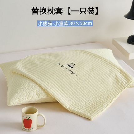 91家纺网 家纺一手货源 找家纺 （总）2025新款A类水洗全棉儿童棉花枕、荞麦枕-两规格 纯棉水洗棉儿童幼儿园棉花枕芯学生宿舍荞麦壳枕头