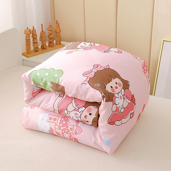 91家纺网 家纺一手货源 找家纺 鱼宝 2025新款全棉幼儿园套件 花园公主