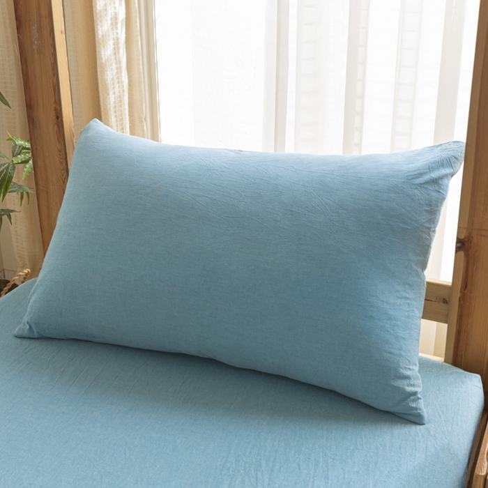 91家纺网 家纺一手货源 找家纺 2025新款全棉水洗棉被套纯棉单双人宿舍学生-可配3件套 海兰青年