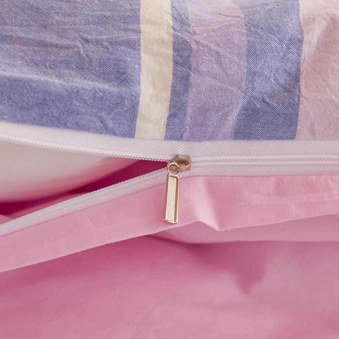 91家纺网 家纺一手货源 找家纺 吾诺家居 2024学生季新款全棉学生宿舍三件套六件套组合系列 拉斐尔紫