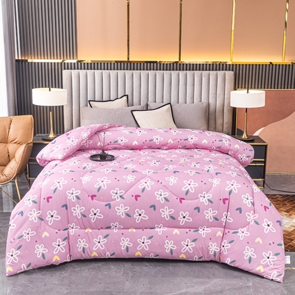 91家纺网 家纺一手货源 找家纺 （总）好欣怡家纺 2025新款洛卡棉冬被学生被四季被仿棉被芯