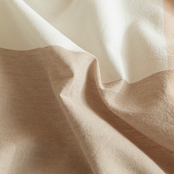 91家纺网 家纺一手货源 找家纺 2025新款全棉水洗棉被套纯棉单双人宿舍学生-可配3件套 粉大格