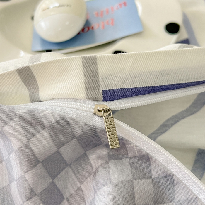 91家纺网 家纺一手货源 找家纺 绵庭家纺 2024新款全棉印花套件系列四件套 交织