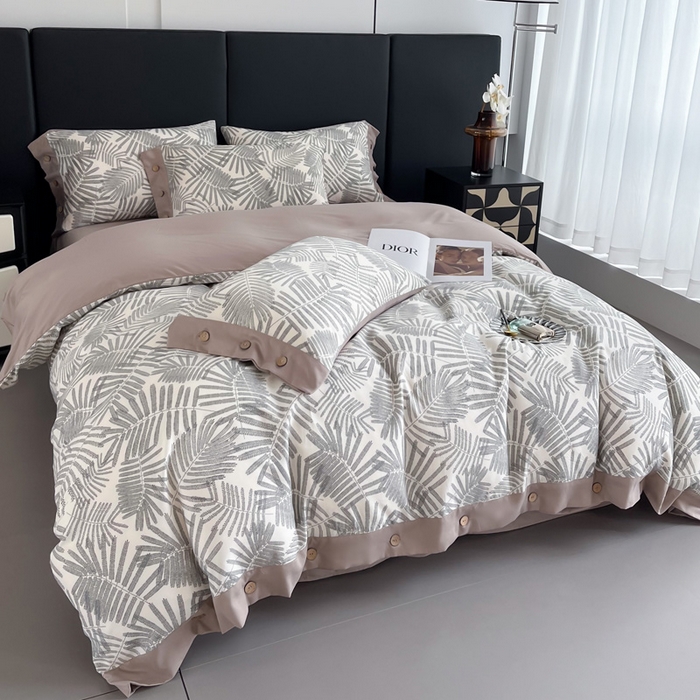 91家纺网 家纺一手货源 找家纺 艾迪尚家纺 2025新款柔丝茸磨毛印花纽扣款四件套 送吊牌奈雪