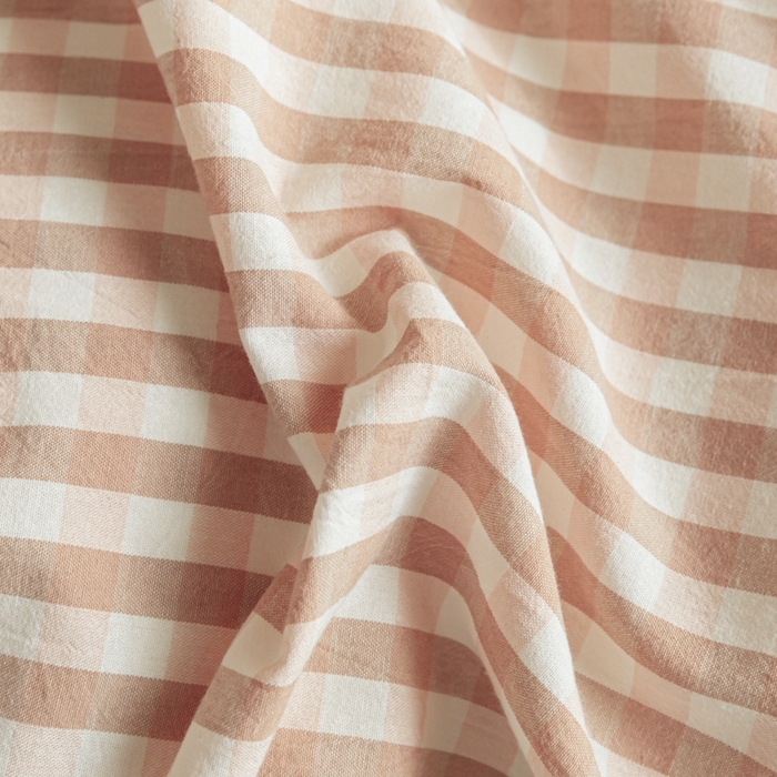 91家纺网 家纺一手货源 找家纺 2025新款全棉水洗棉被套纯棉单双人宿舍学生-可配3件套 粉小格