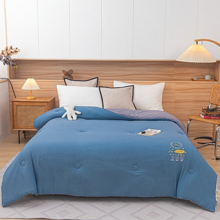 91家纺网 家纺一手货源 找家纺 （总）好欣怡 2025新款泡泡棉无染大豆被子被芯