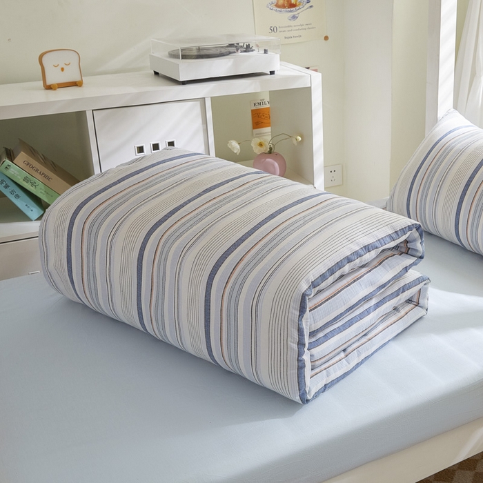 91家纺网 家纺一手货源 找家纺 吾诺家居 2024学生季新款全棉学生宿舍三件套六件套组合系列 西蒙兰